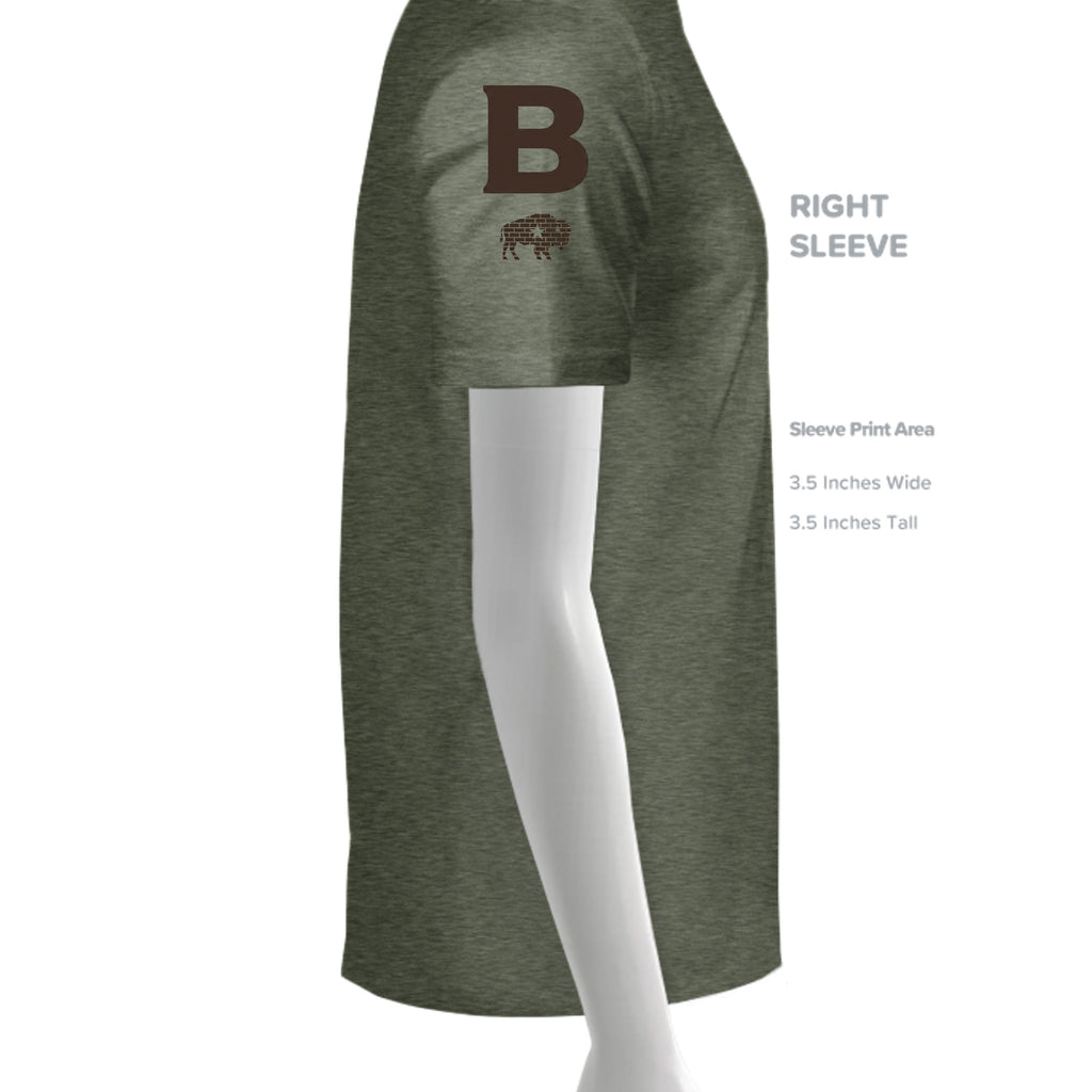 HEATHER MILITARY GREEN - G500 - SLEEVE_RIGHT