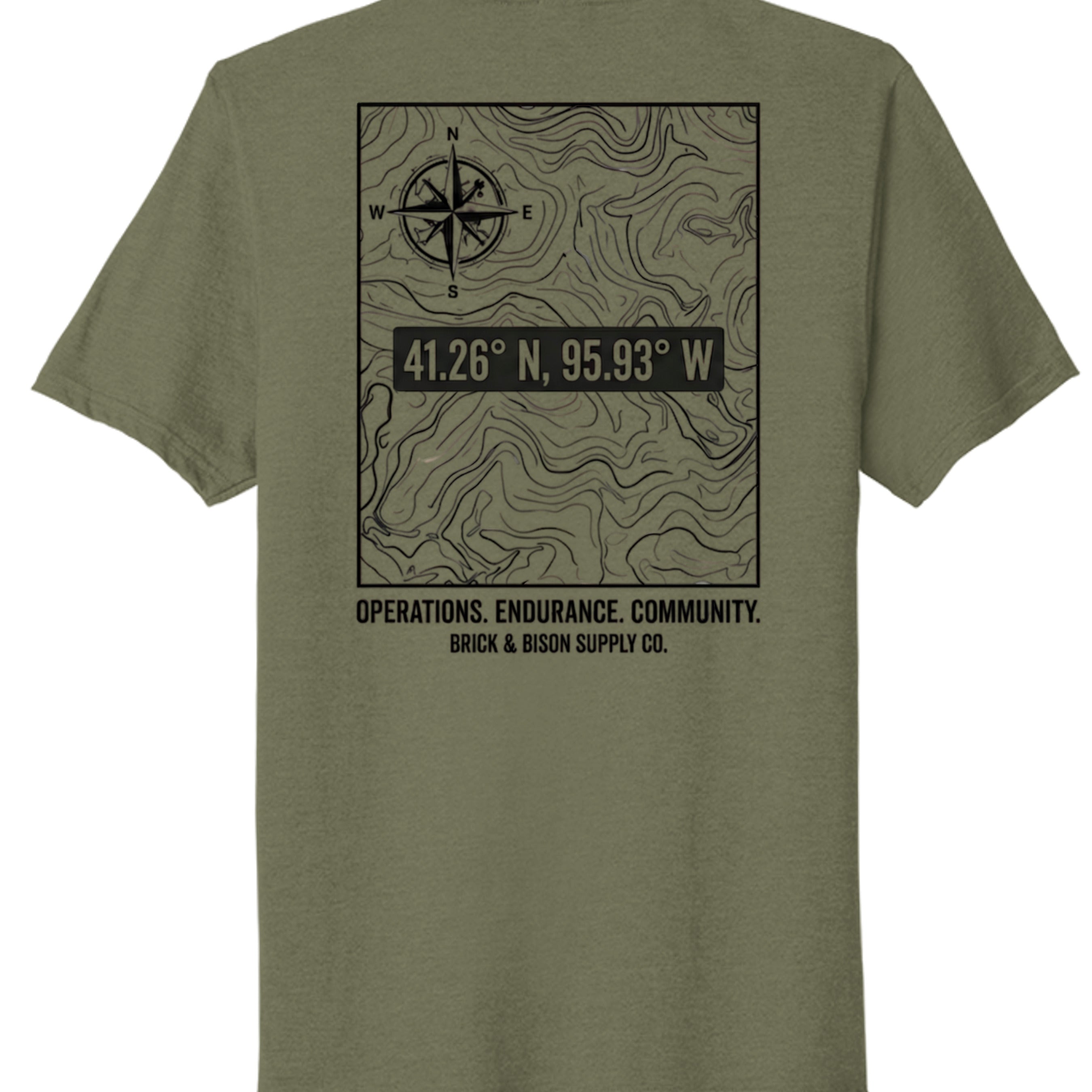 Military Green Heather - PC330 - BACK