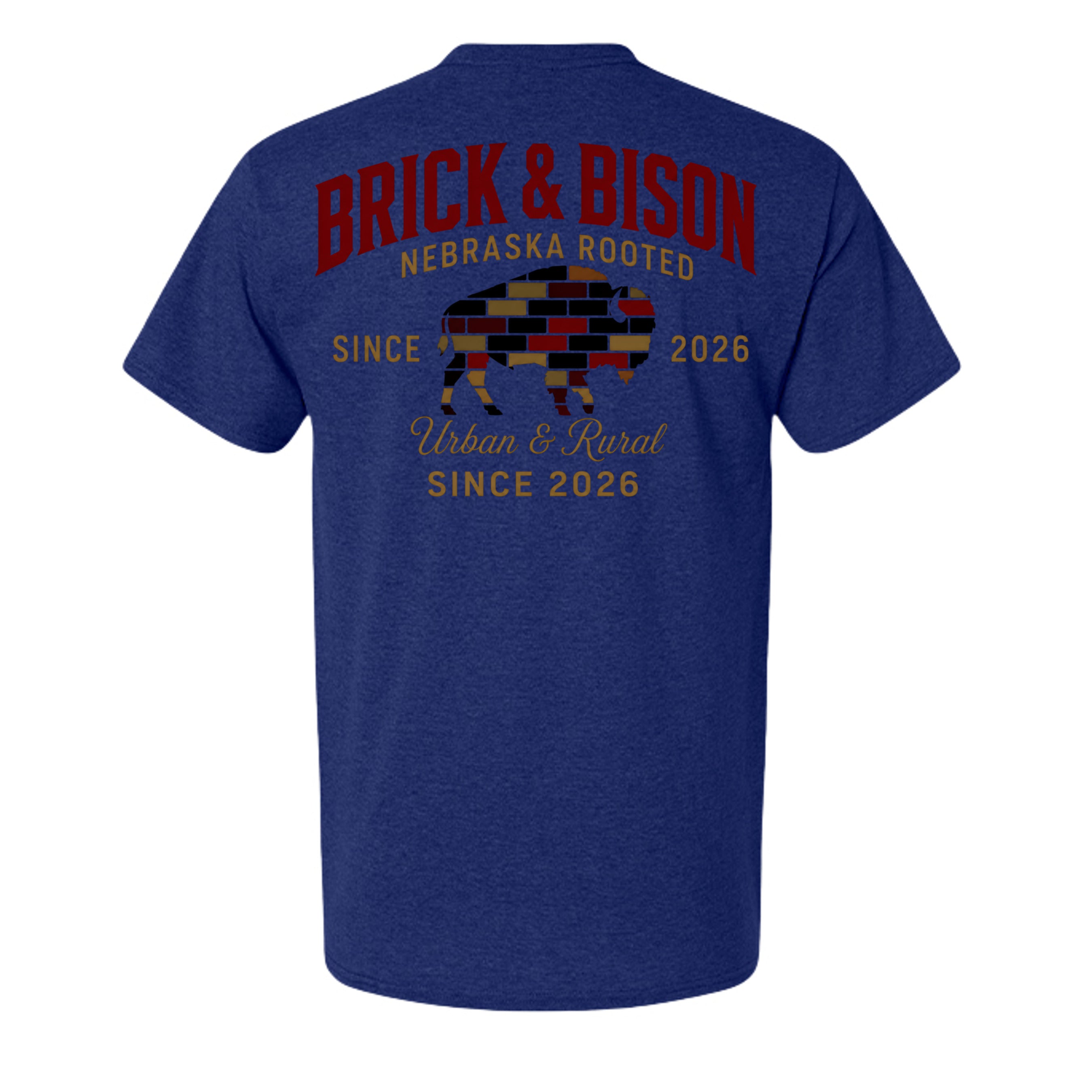 Solid Navy Triblend - 42TB - BACK